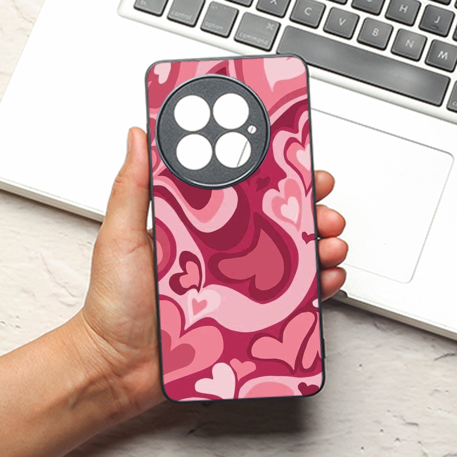 Valentine Wave metal back case for Oneplus 13