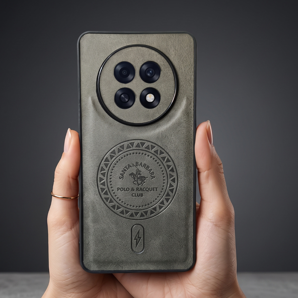 Santa Crest Grey Leather Case for Oppo F31 Pro Plus