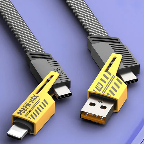 PowerMax 4-in-1 Fast Charging Data Cable For Apple & Android