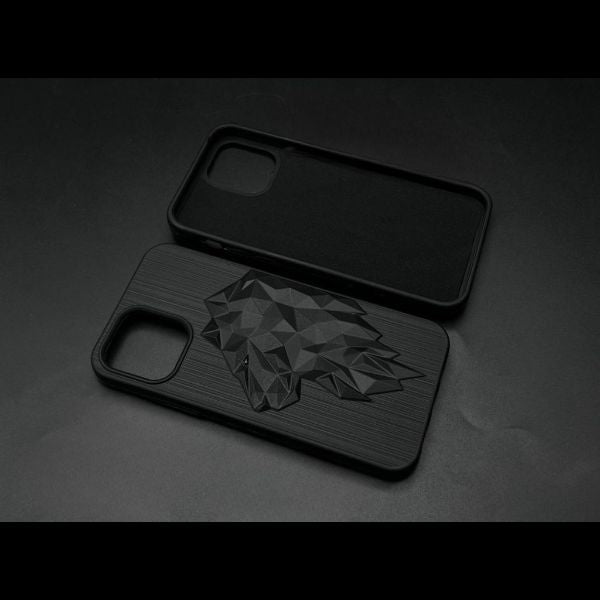 LION Engraved Silicone Case for Apple iphone 12 Pro