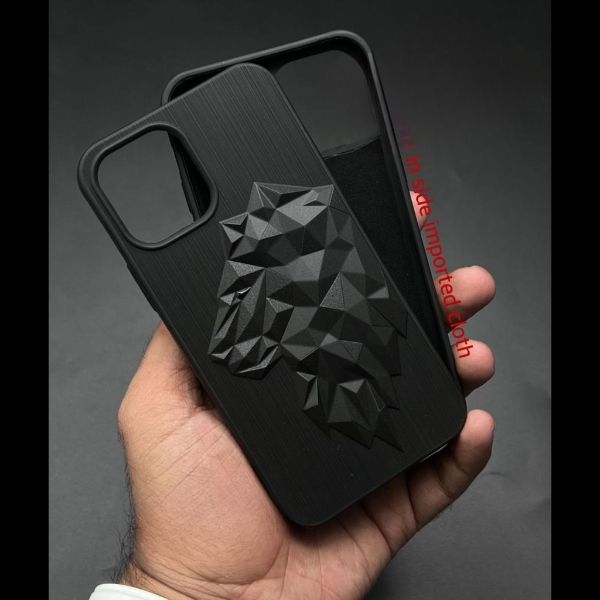 LION Engraved Silicone Case for Apple iphone 12