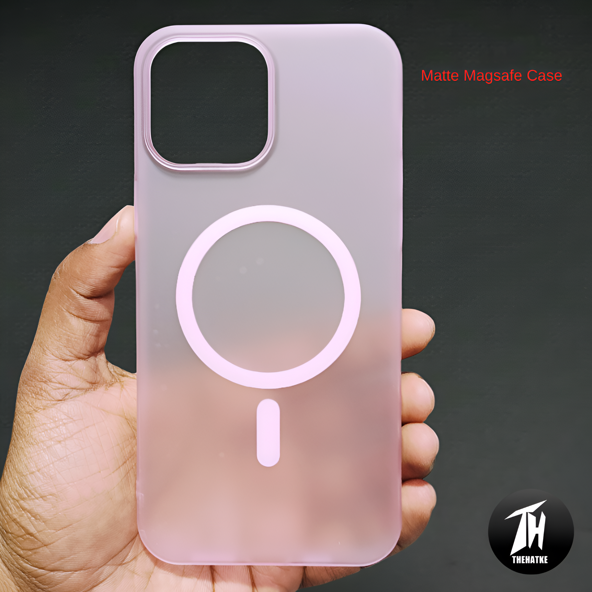 Pink Paper Matte Magsafe Case for Apple Iphone 12 Pro Max – The Hatke