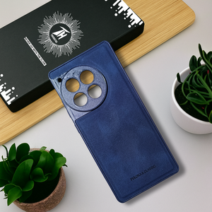 Dark Blue Classic Leather Case for Oneplus 12r