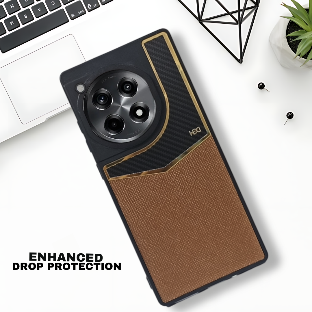 GoldAura Brown Case for Oneplus 12r