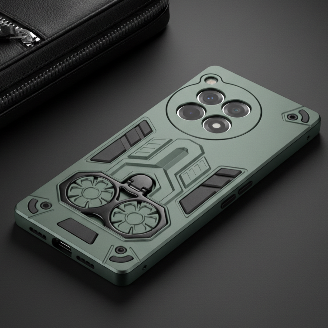 Green Cycle Armor Silicone Case for Oneplus 12r