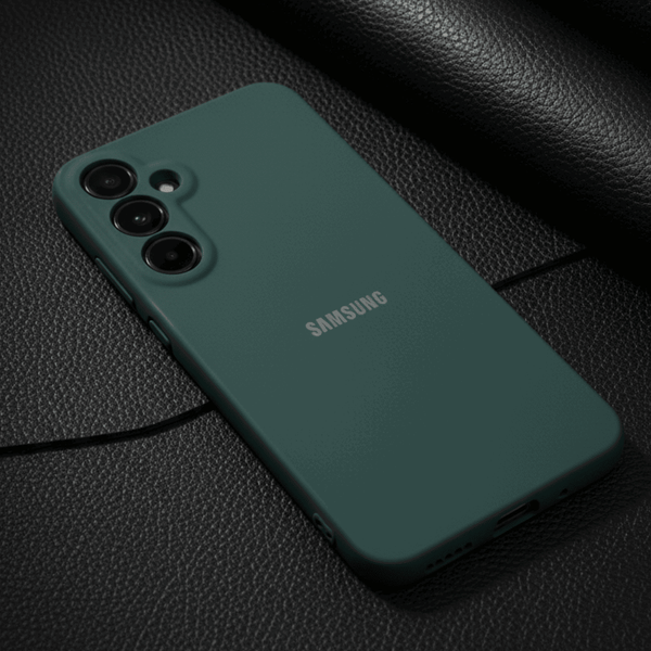 Dark Green Original Camera Safe Silicone case for Samsung A55