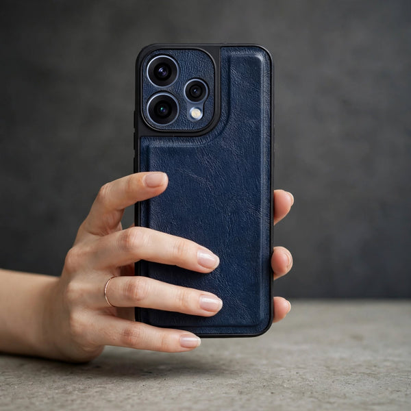 Velora Blue Leather Case for Oppo Reno 15
