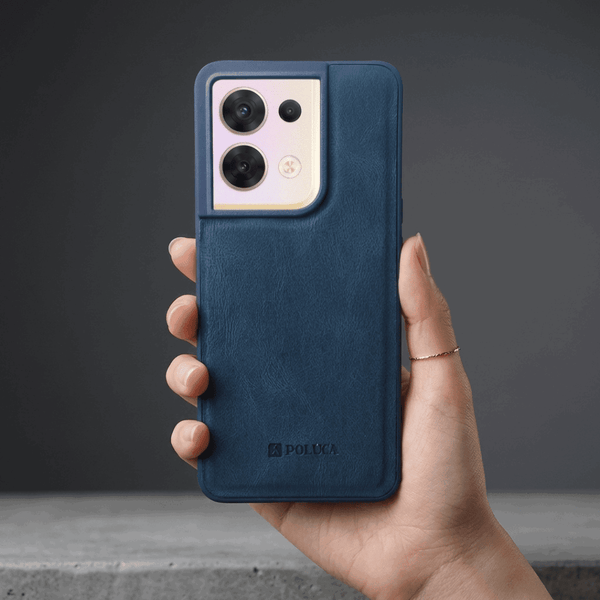 Dark Blue Standard Leather Case for Oppo Reno 8
