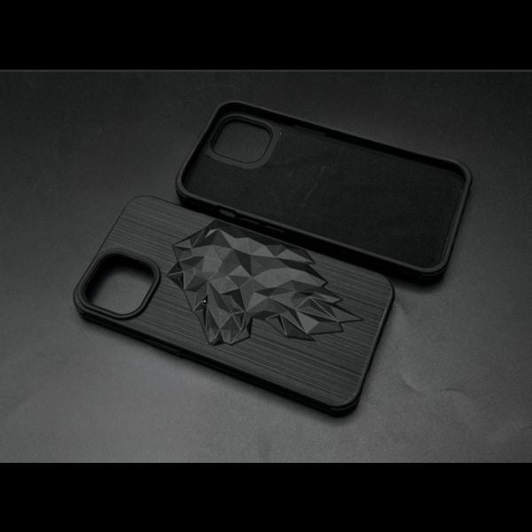 LION  Engraved  Silicone Case for Apple iphone 14