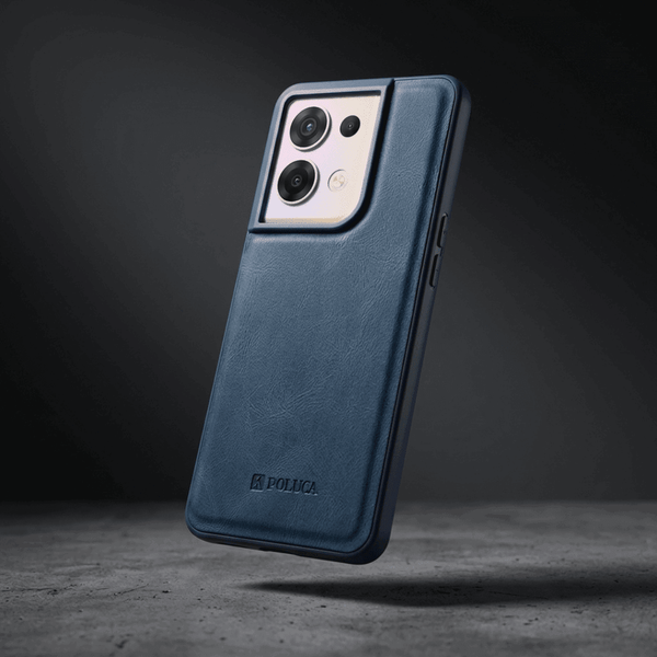 Dark Blue Standard Leather Case for Oppo Reno 8