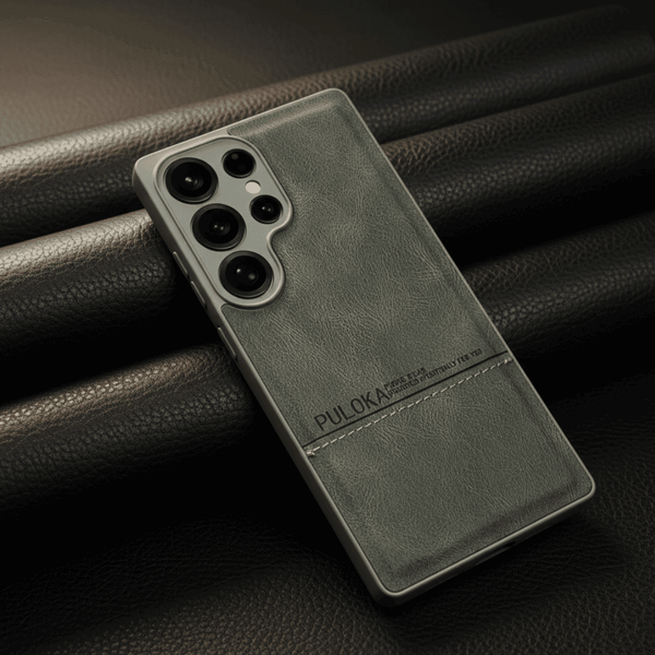 Grey Standard Leather Case for Samsung S25 Ultra