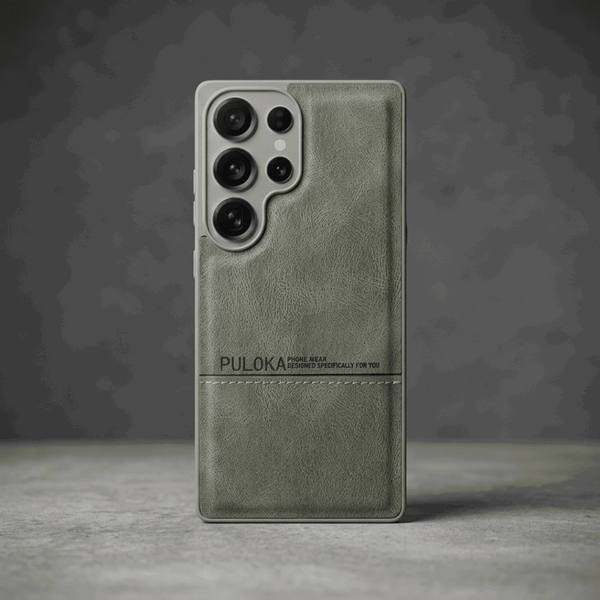 Grey Standard Leather Case for Samsung S25 Ultra