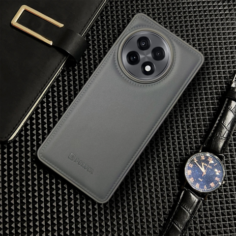 Prime Leather Grey Leather Case for Oneplus 13R