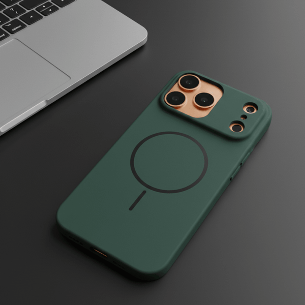 CAVEN Dark Green Silicone case for Apple Iphone 17 Pro Max