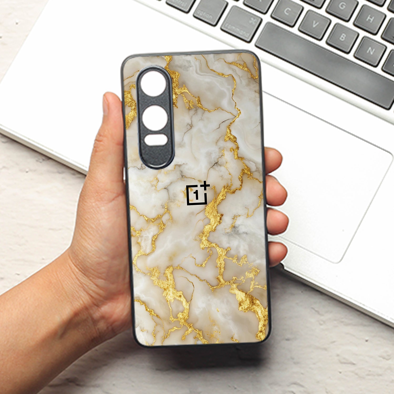 Gold Vein Glory metal back case for Oneplus Nord CE 4 Lite