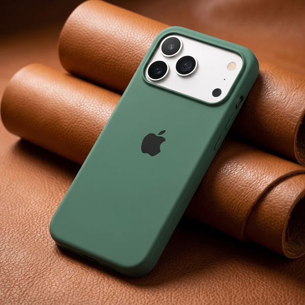 Green Original Silicone case for Apple iphone 18 Pro