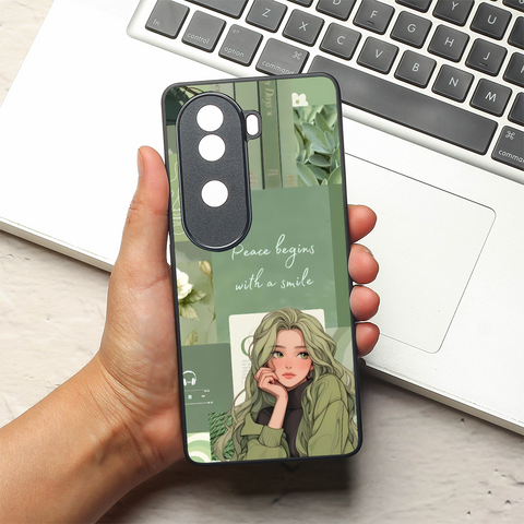 Smiling Soul metal back case for Vivo V40e