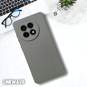 Grey Line Wave Silicone Case for Oneplus 13r