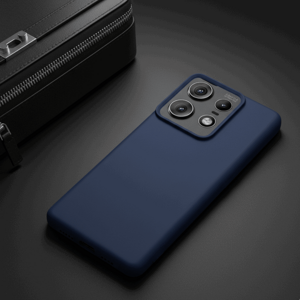 Dark Blue Silicone Case for Motorola Edge 50 Pro