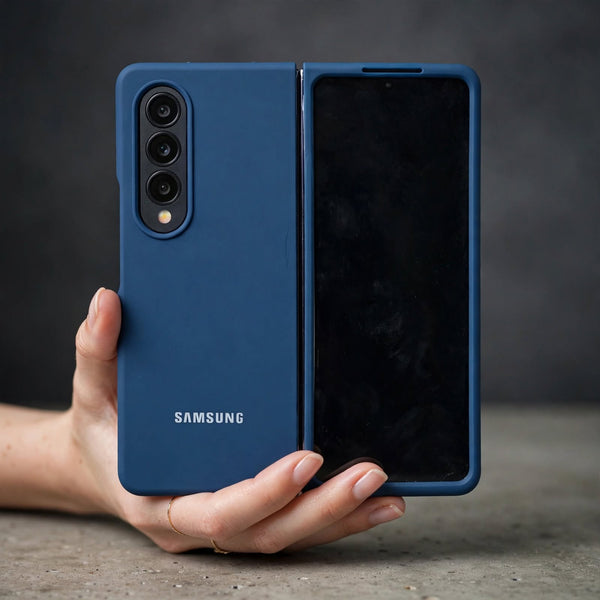 Blue Original Silicone case for Samsung Z Fold 4 5G