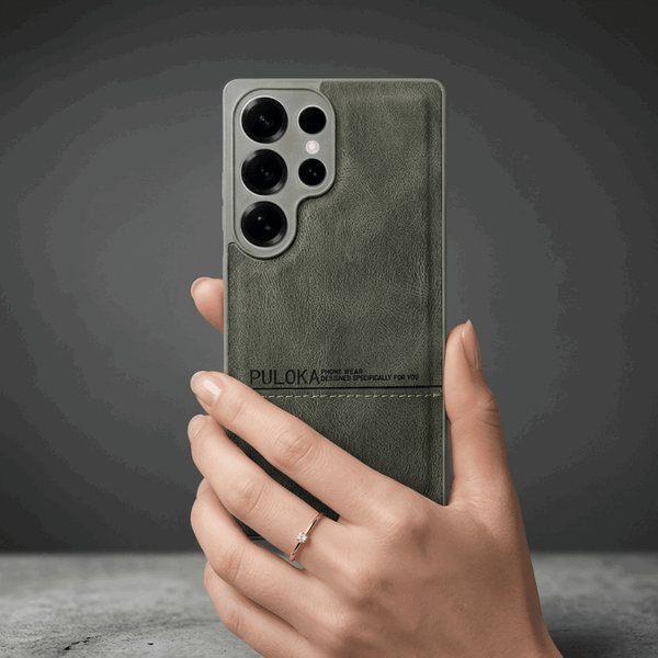 Grey Standard Leather Case for Samsung S25 Ultra