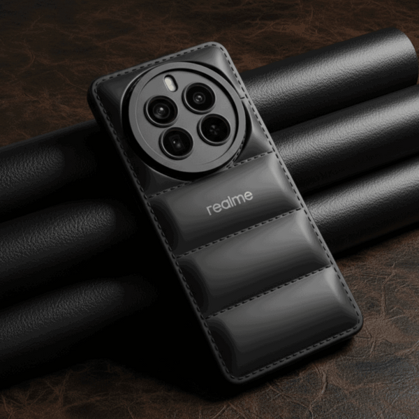 Black Puffon Silicon Case for Realme 12 Pro Plus