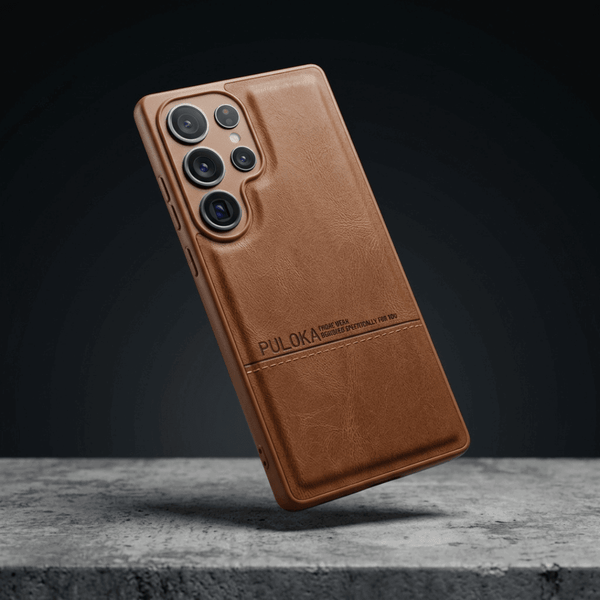 Brown Standard Leather Case for Samsung S25 Ultra