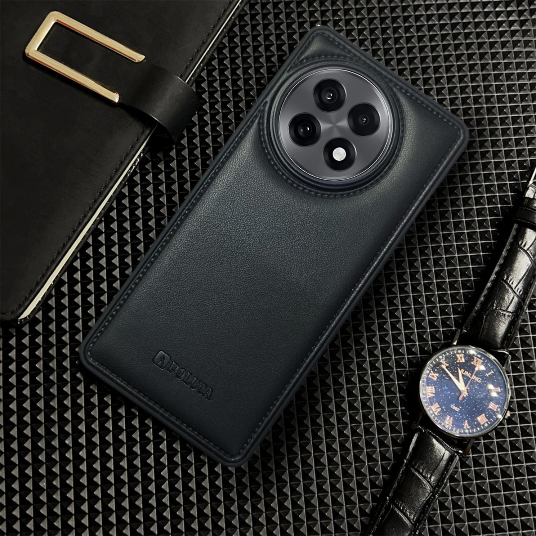 Prime Leather Black Leather Case for Oneplus 13R