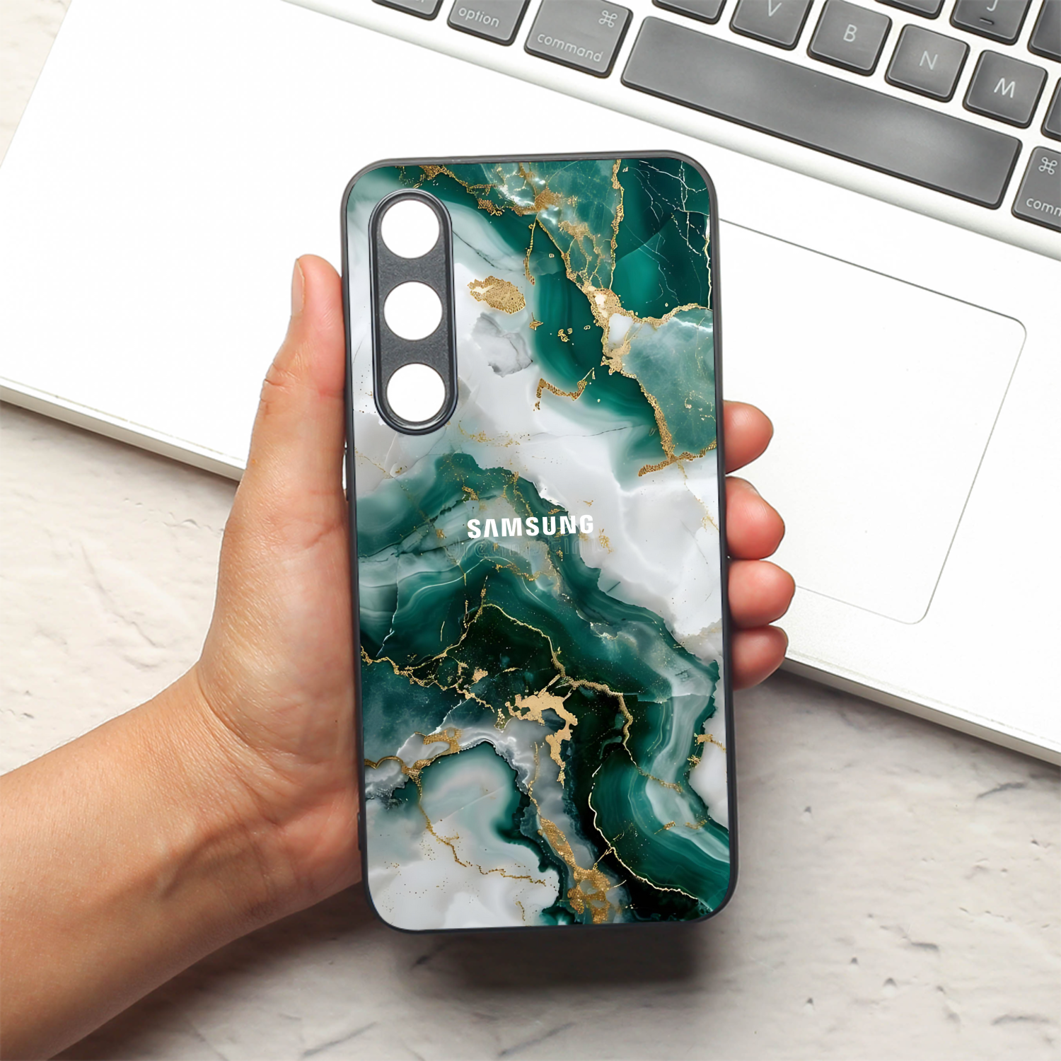 Auric Glaze metal back case for Samsung S24 FE