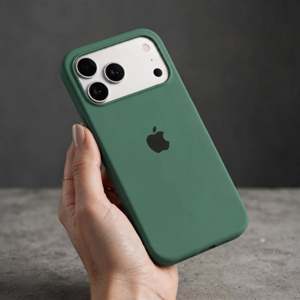 Green Original Silicone case for Apple iphone 18 Pro