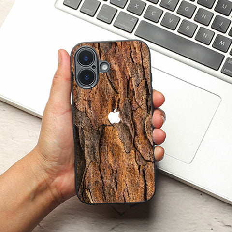 Wavy Grain metal back case for Apple Iphone 16