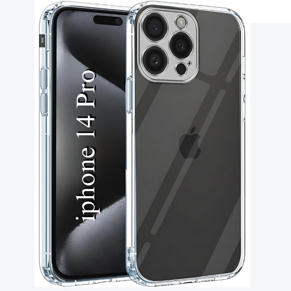 SilicaClear Transparent Silicone Case for Apple Iphone 14 Pro