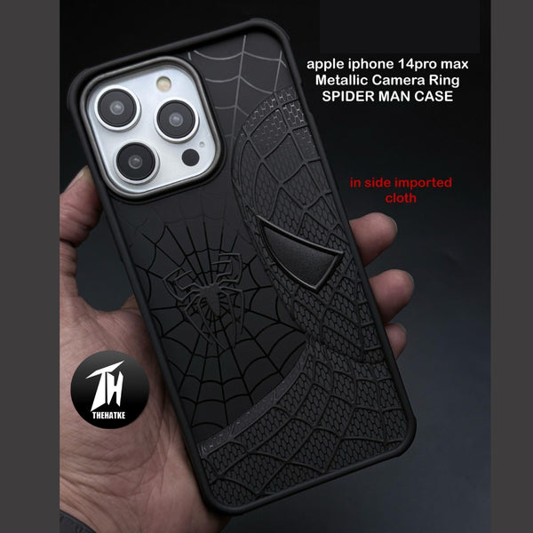 SP-Superhero Engraved logo silicon Case for Apple Iphone 14 Pro Max