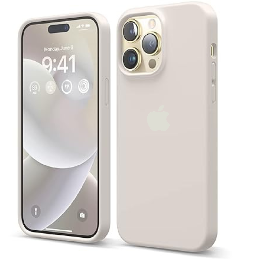 Cream Original Silicone case for Apple iphone 16 Pro Max – The Hatke