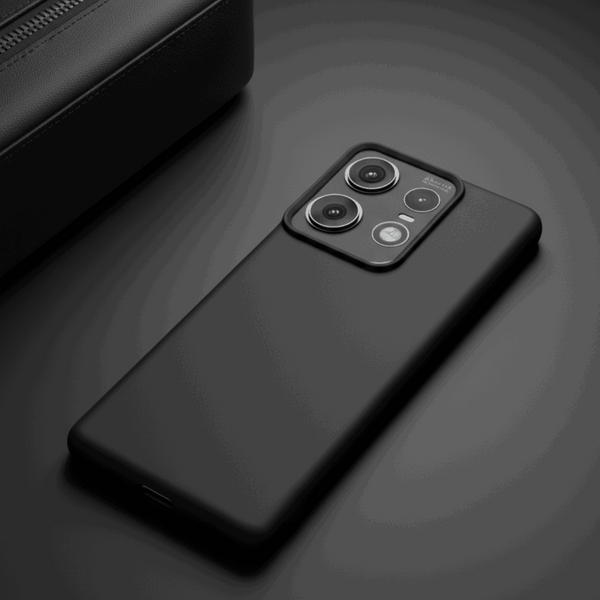 Black Silicone Case for Motorola Edge 50 Pro