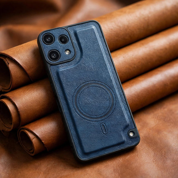 Crest Dark Blue Leather Case for Nothing Phone 3a Lite