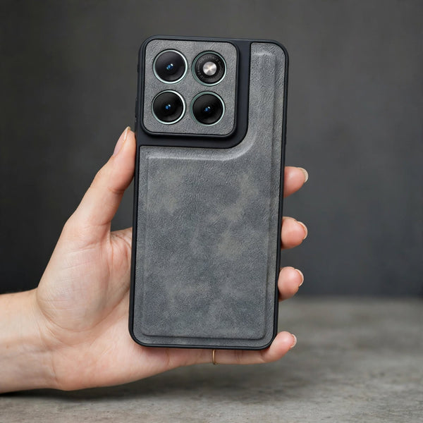 Velora Grey Leather Case for Motorola Edge 70 Fusion