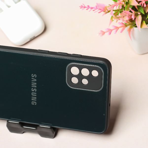 Black camera Safe mirror case for Samsung A51