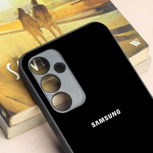 Black metal back case for Samsung A35