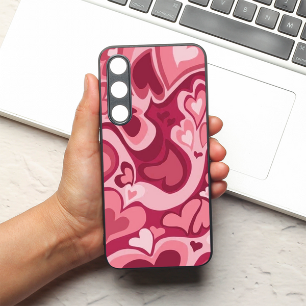 Valentine Wave metal back case for Samsung S24 FE