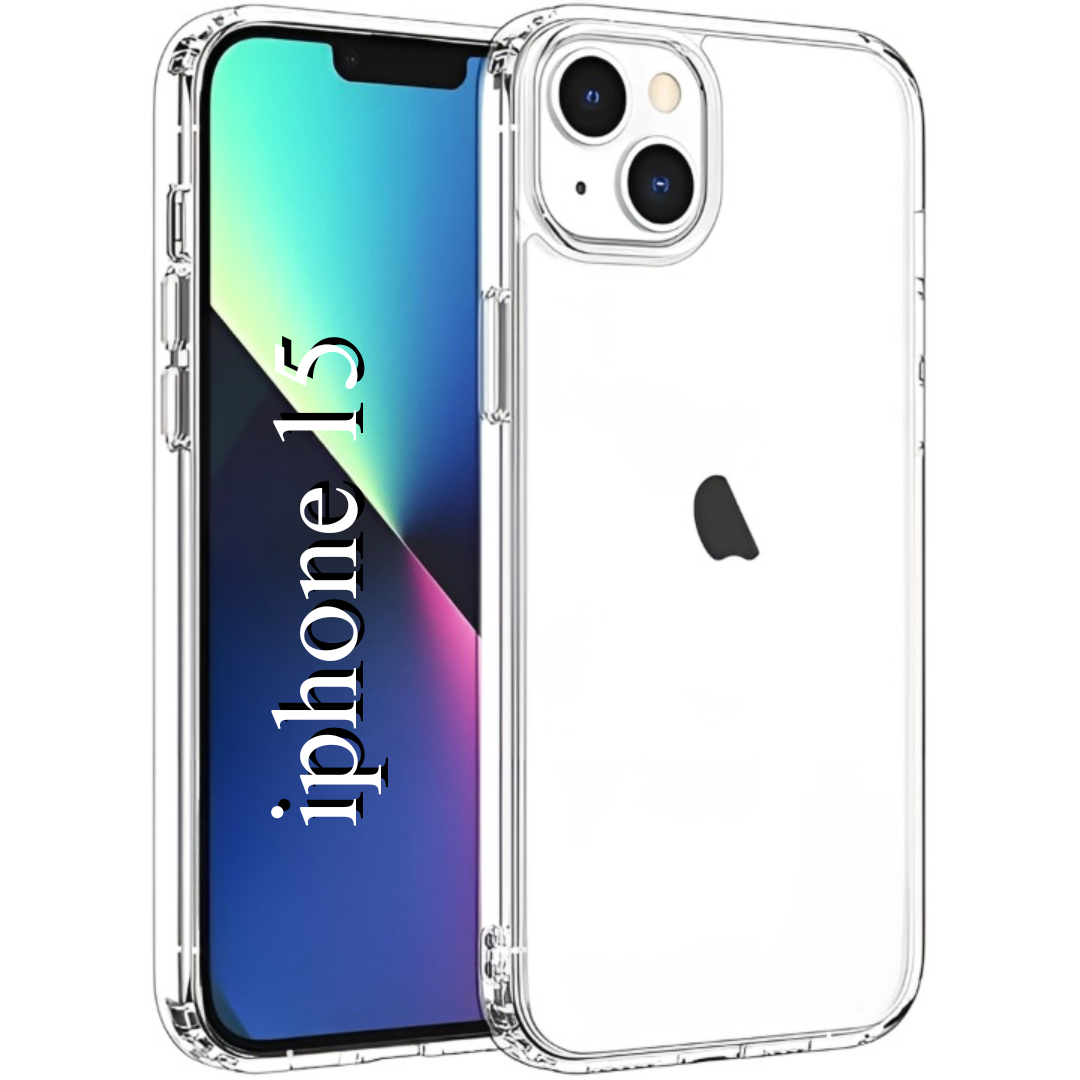 SilicaClear Transparent Silicone Case for Apple Iphone 15