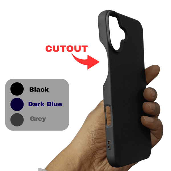 Black Silicone Case for Apple Iphone 16