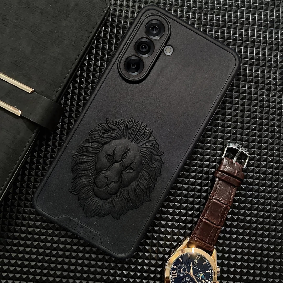 Black Royal King Silicone Case for Samsung A56
