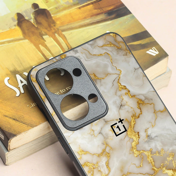 Gold Vein Glory metal back case for Oneplus Nord 2T