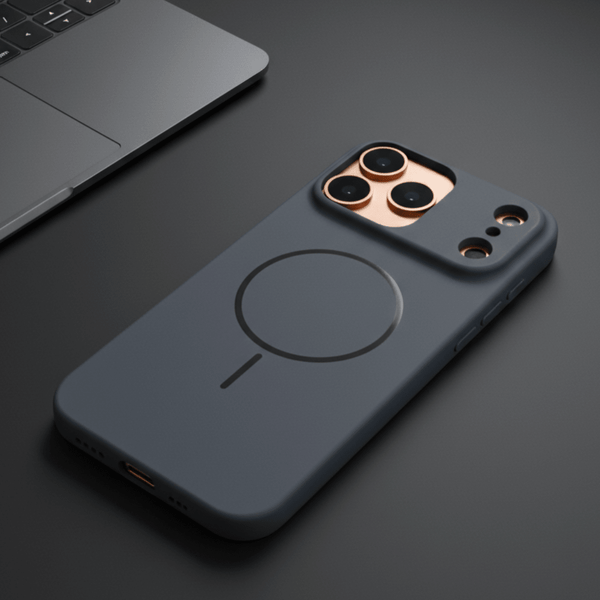 CAVEN Grey Silicone case for Apple Iphone 17 Pro Max