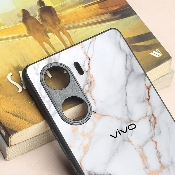Copper Luxe Marble metal back case for Vivo V29e