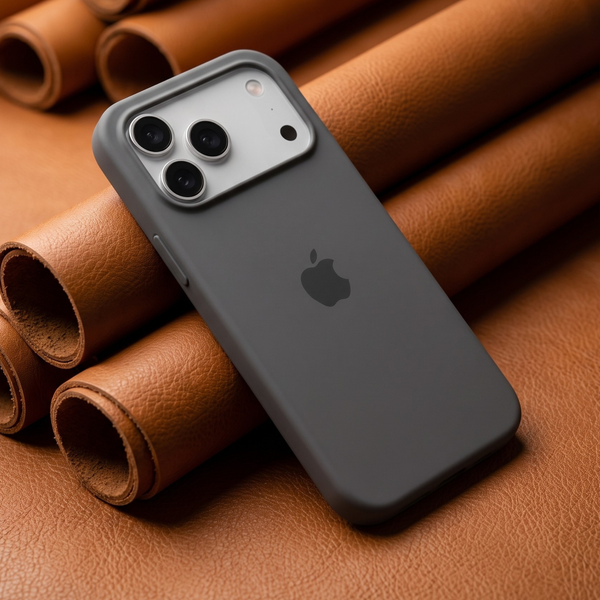 Grey Original Silicone case for Apple iphone 18 Pro