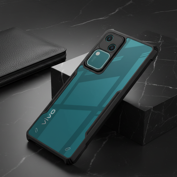 Hybrid Shockproof Transparent Silicone Case for Vivo V30