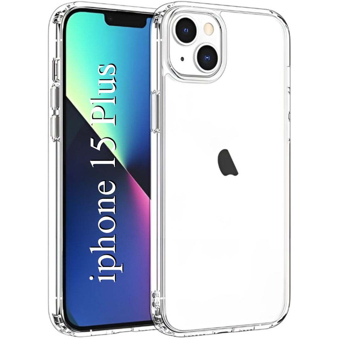 SilicaClear Transparent Silicone Case for Apple Iphone 15 Plus