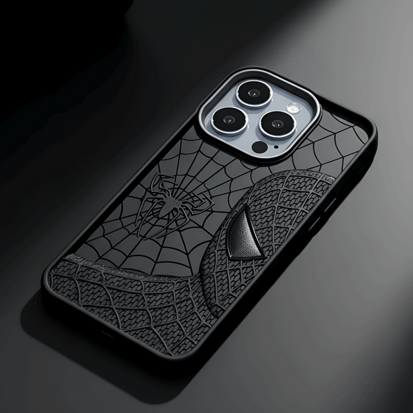 SP-Superhero Engraved logo silicon Case for Apple Iphone 16 Pro Max